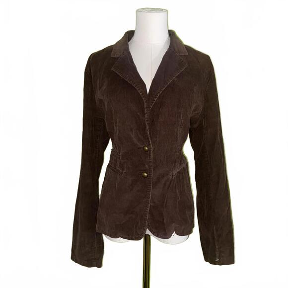 Cato Jackets & Blazers - Vintage Corduroy Blazer Brown M cinched waist brass buttons y2k cottagecore fall